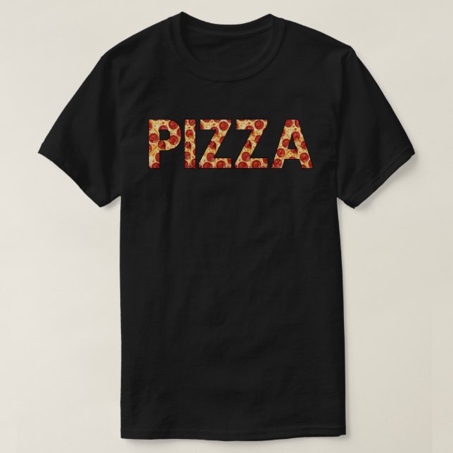 PIZZA Text T-Shirt (Design vorne)