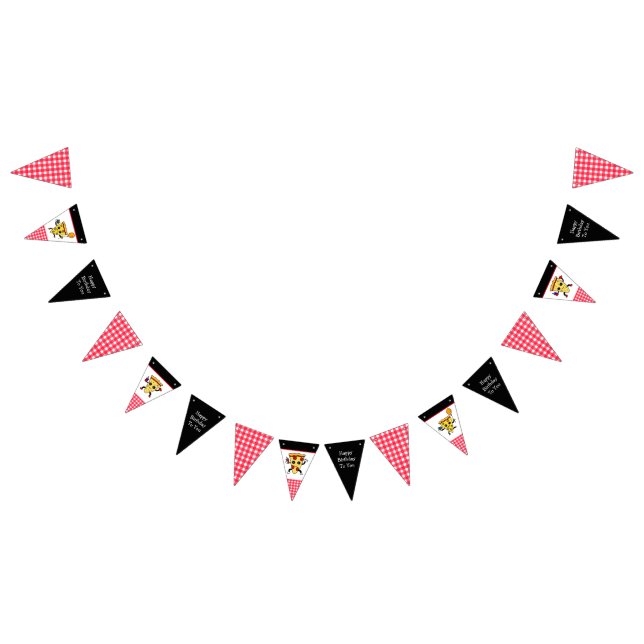 Pizza Themed Birthday Party Banner (Alle)
