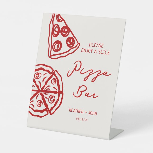 Pizza Themed Das ist Pizza Bar Sockelschild (Vorderseite)