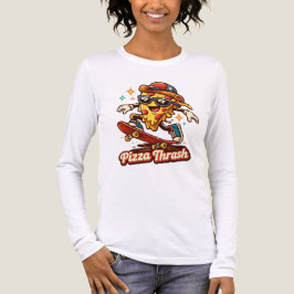 Pizza Thrash Funny Skate Pizza Shirt