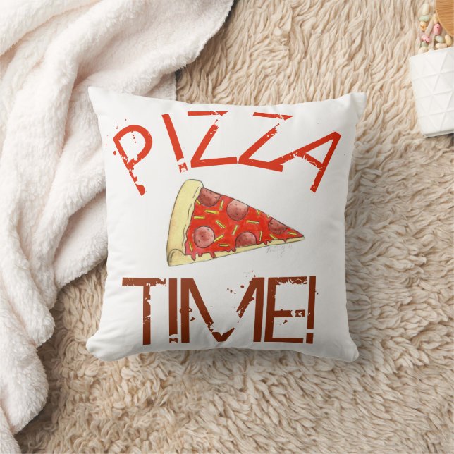 Pizza Time Pepperoni NYC Käse Slice Italienische K Kissen (Decke)