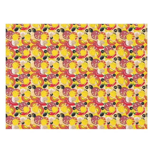 Pizza Tischdecke (Vorderseite (Horizontal))