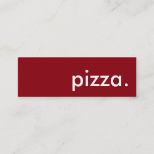 Pizza. Treuhandkarte Treuekarte