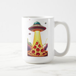 Pizza UFO Abduction Kaffeetasse