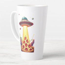 Pizza UFO Abduction Milchtasse