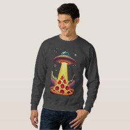 Pizza UFO Abduction Sweatshirt