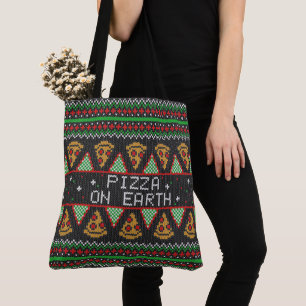 Pizza Ugly Christmas Sweater Tasche