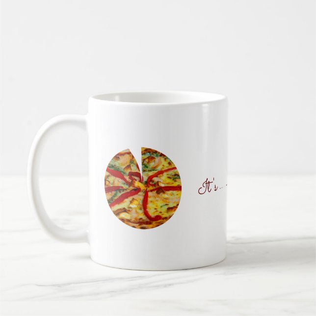 Pizza Uhrzeit Kaffeetasse (Links)
