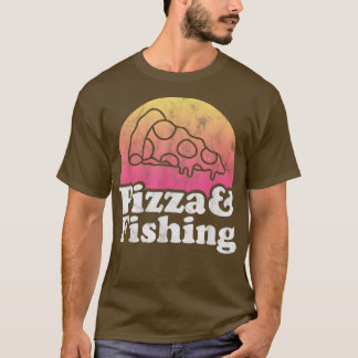 Pizza und Angeln oder Fisch T-Shirt