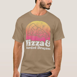 Pizza und Bartdrachen oder Bartdragon T-Shir T-Shirt