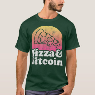 Pizza und Bitcoin oder Crypto-T - Shirt