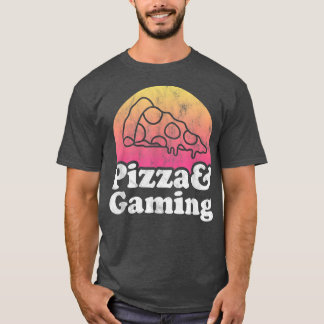 Pizza und Gaming oder Gamer T - Shirt