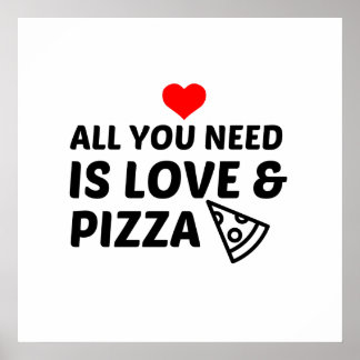 PIZZA UND LIEBE POSTER
