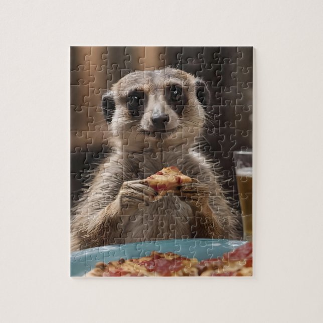"Pizza und Pints: Eine perfekte Snackpause für Mee (Vertikal)