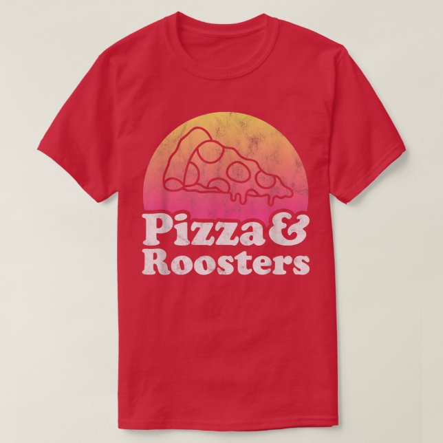 Pizza und Roster oder Roster 570  T-Shirt (Design vorne)