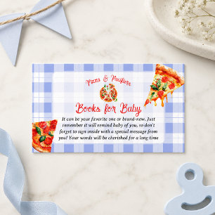 Pizza und Schnuller Blue Boy Bücher Für Baby-Party Begleitkarte