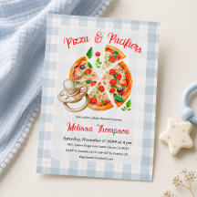 Pizza- und Schnuller-Party Blaues-Junge-Baby-Party