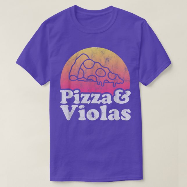 Pizza und Violas oder Viola 14242968 T-Shirt (Design vorne)