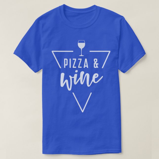 Pizza und Wine Bridesmaid Weinkeller Napa Giro T-Shirt (Design vorne)