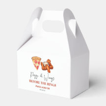 Pizza und Wings vor dem Probedinner der Wings