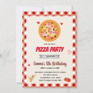 Pizza valentine invitation