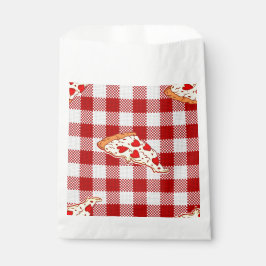 Pizza valentiner Gingham Geschenktütchen