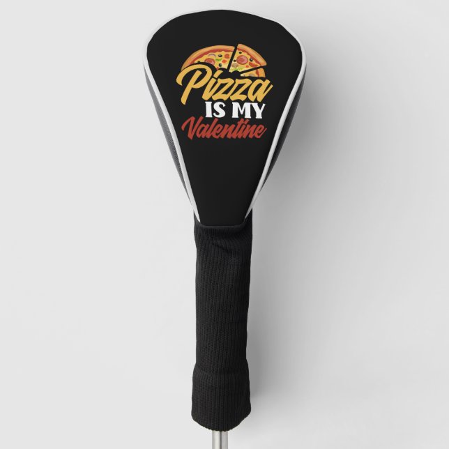Pizza Valentinstag Golf Headcover (Vorderseite)