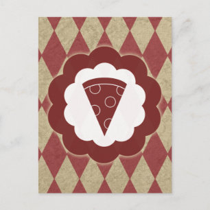 Pizza Vintag Postkarte