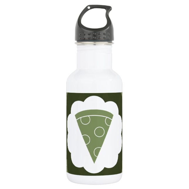 Pizza Vintag Trinkflasche (Vorderseite)
