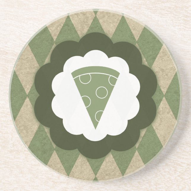 Pizza Vintage Getränkeuntersetzer (Vorne)