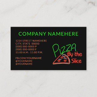 Pizza Visitenkarte