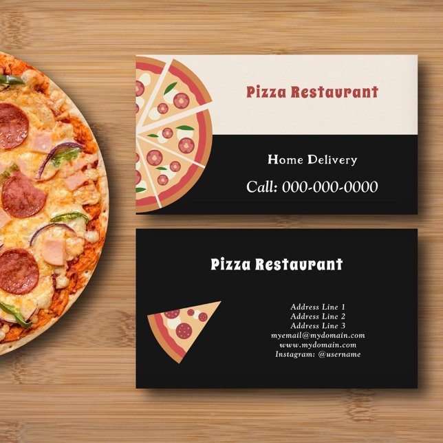 Pizza Visitenkarte (Pizza Business Card)
