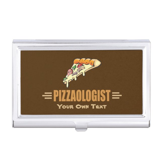 Pizza Visitenkarten Etui (Vorderseite)