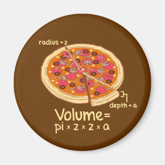 Pizza Volume Mathematische Formel = Pi*z*z*a Magnet