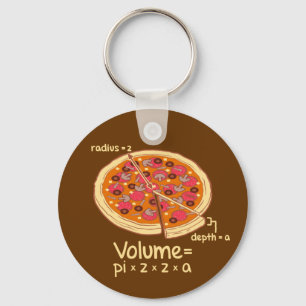 Pizza-Volumen mathematische Formel = Pi*z*z*a Schlüsselanhänger
