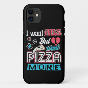 Pizza vs Abs - Bulking Diet - Funny Carbs Novelty Case-Mate iPhone Hülle