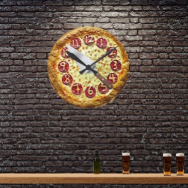 Pizza-Wanduhr Runde Wanduhr