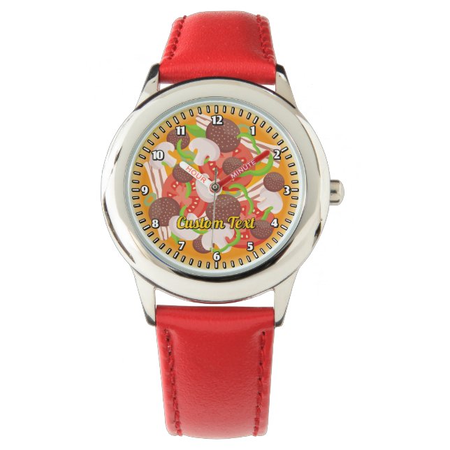 Pizza Watch Armbanduhr (Vorderseite)