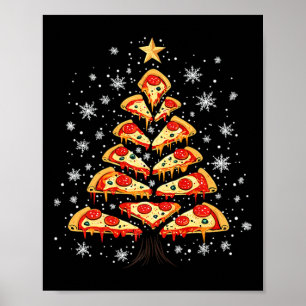 Pizza Weihnachtsbaum Fast Food Weihnachten Weihnac Poster