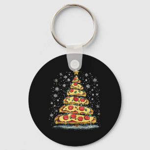 Pizza Weihnachtsbaum Fast Food Weihnachten Weihnac Schlüsselanhänger