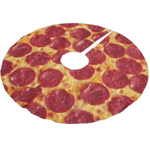 Pizza-Weihnachtsbaum-Rock Polyester Weihnachtsbaumdecke