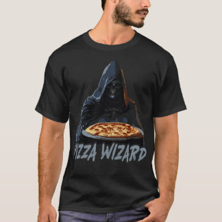 Pizza Wizard Grim Sensenmann Pizza Lover T-Shirt