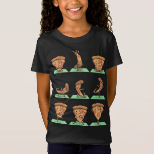 Pizza Yoga Pose Zen Trainingsübungen Yogi Niedlich T-Shirt