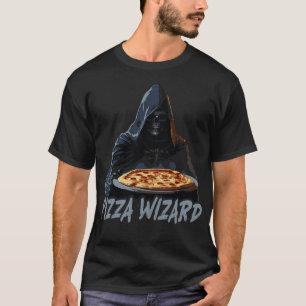 Pizza-Zauberer Sensenmann Pizza-Liebhaber T-Shirt