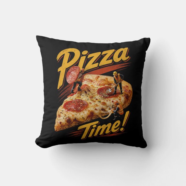 Pizza Zeit! Kissen (Vorderseite)