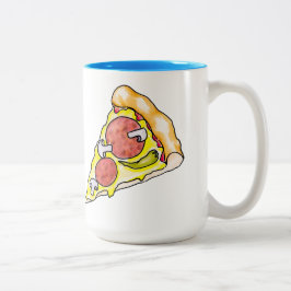 Pizza Zweifarbige Tasse