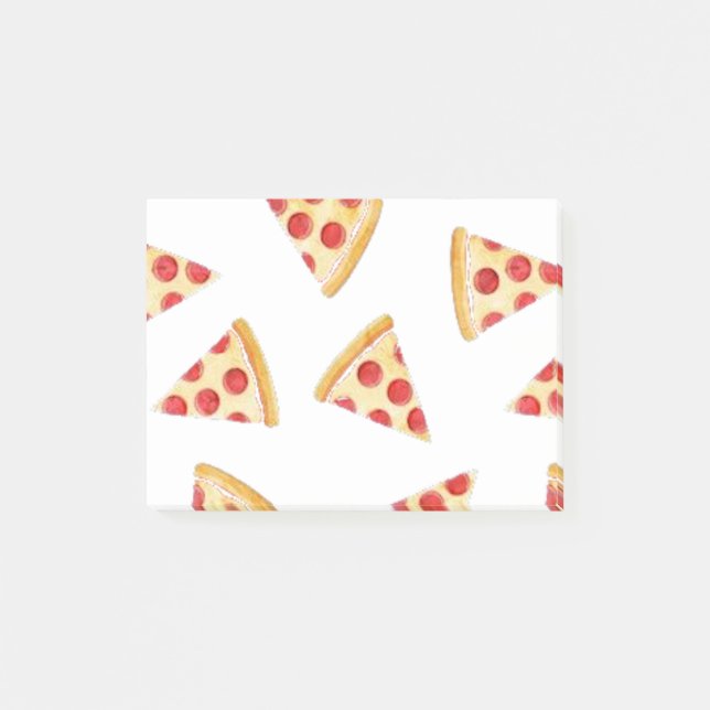 Pizzaausschnitt auf transparentem Hintergrund Post-it Klebezettel (Vorderseite)