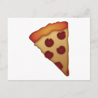 Pizzaausschnitt - Emoji Postkarte