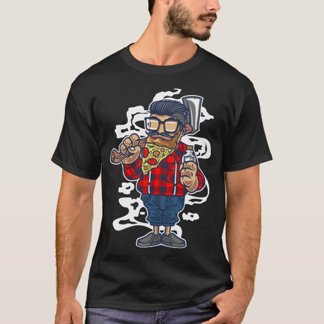 Pizzabart T-Shirt (Vorderseite)