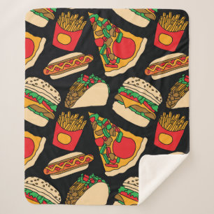 Pizzaburger Hotdog Pommes frites Tacos Sherpadecke